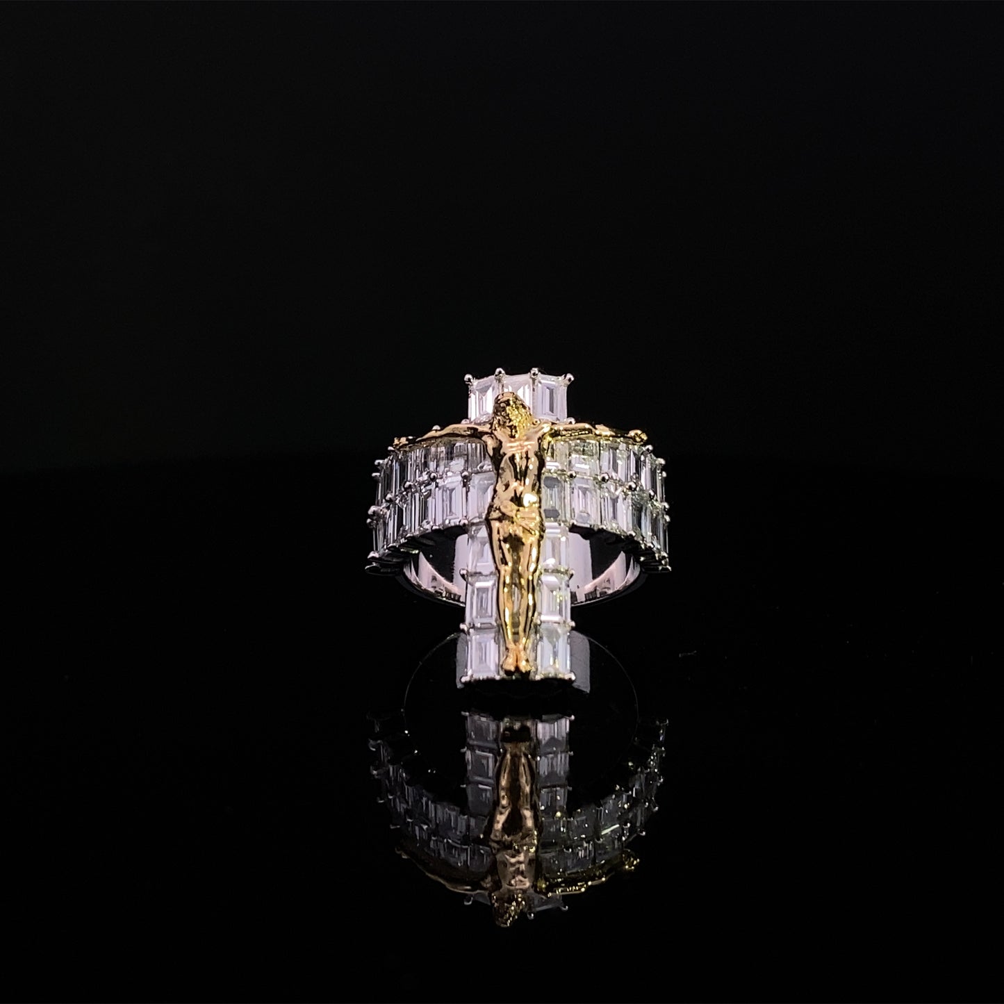 Jesus Diamond Ring
